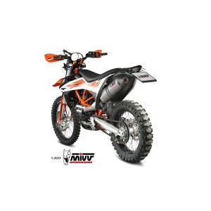 EXHAUST MIVV OVALE KTM 690 ENDURO R 2021-2024, DEKAT TITANIUM/CARBON