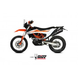 EXHAUST MIVV OVALE KTM 690 ENDURO R 2019-2020, DEKAT BLACK/CARBON