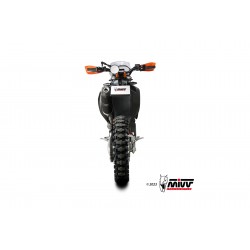 EXHAUST MIVV OVALE KTM 690 ENDURO R 2019-2020, DEKAT BLACK/CARBON