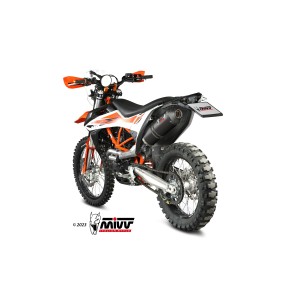 EXHAUST MIVV OVALE KTM 690 ENDURO R 2021-2024, DEKAT BLACK/CARBON