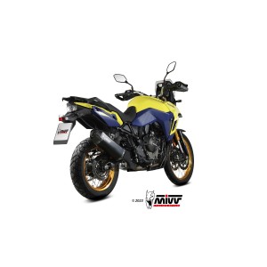 TERMINALE MIVV SPEED EDGE SUZUKI V-STROM 800 DE 2023-2024, OMOLOGATO BLACK/CARBONIO