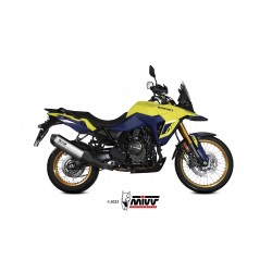 EXHAUST MIVV SPEED EDGE SUZUKI V-STROM 800 DE 2023-2024, APPROVED STEEL/CARBON