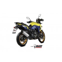 EXHAUST MIVV SPEED EDGE SUZUKI V-STROM 800 DE 2023-2024, APPROVED STEEL/CARBON