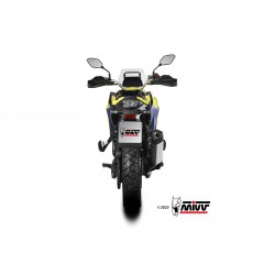 TERMINALE MIVV SPEED EDGE SUZUKI V-STROM 800 DE 2023-2024, OMOLOGATO ACCIAIO/CARBONIO