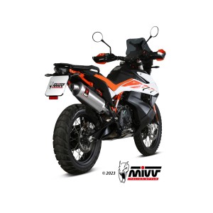 TERMINALE MIVV DAKAR KTM 890 ADVENTURE R 2023-2024, OMOLOGATO ACCIAIO