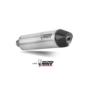 TERMINALE MIVV STR1 KTM 690 SMC R 2019-2020, DEKAT ACCIAIO/CARBONIO