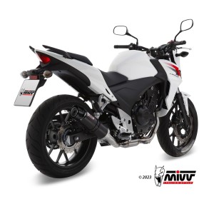 EXHAUST MIVV GP HONDA CBR 500 R 2013-2015, APPROVED BLACK/CARBON