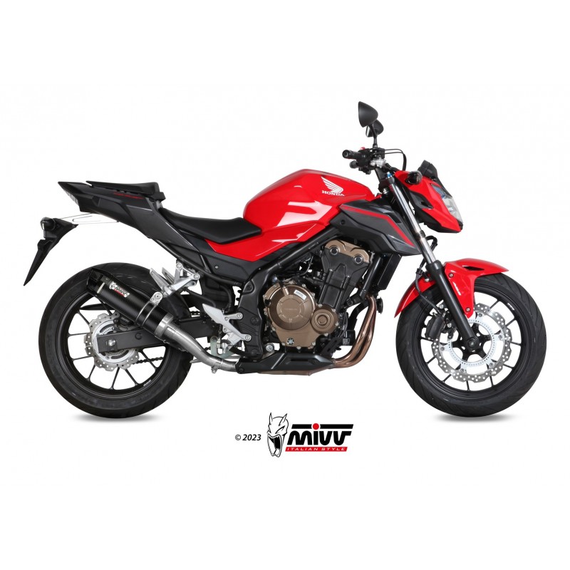 TERMINALE MIVV GP HONDA CB 500 F 2016-2018, OMOLOGATO CARBONIO