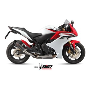 TERMINALE MIVV GP HONDA HORNET 600 2011-2013, OMOLOGATO CARBONIO