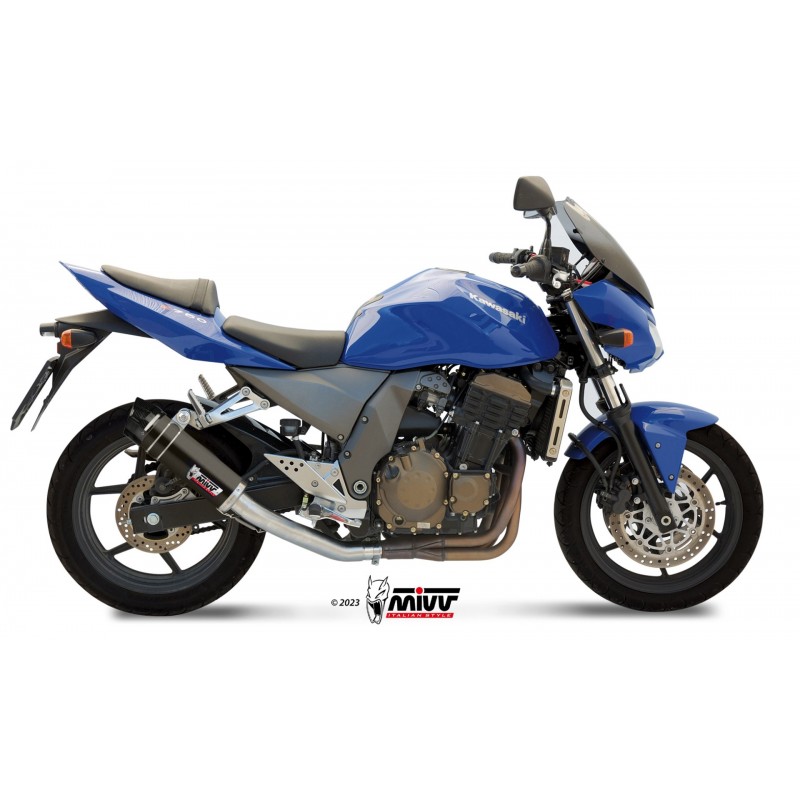EXHAUST MIVV GP KAWASAKI Z 750 2004-2006, APPROVED BLACK/CARBON