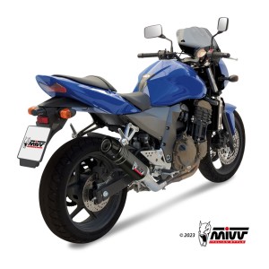 EXHAUST MIVV GP KAWASAKI Z 750 2004-2006, APPROVED BLACK/CARBON