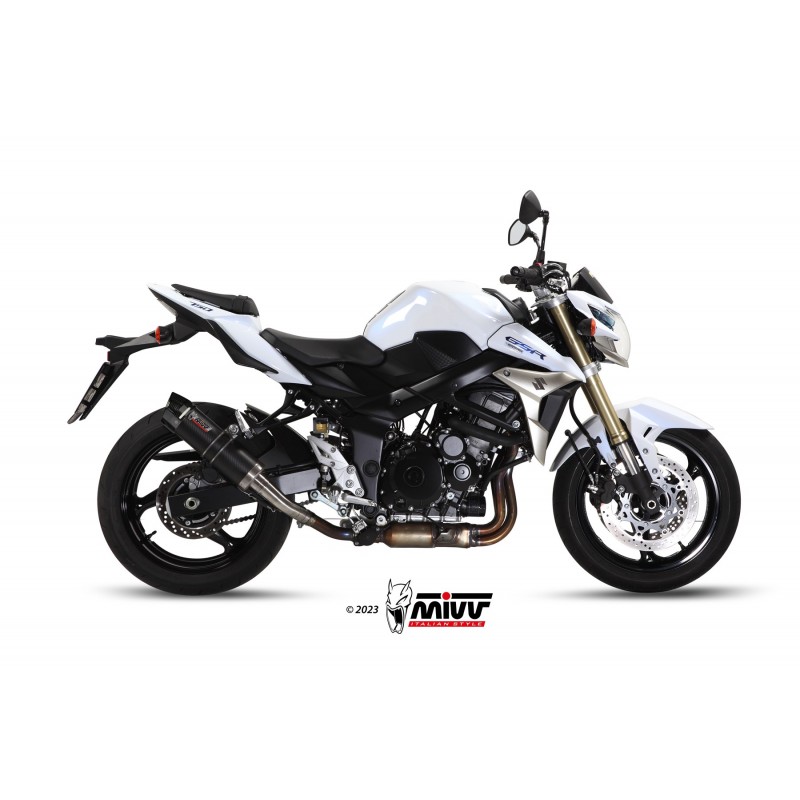 TERMINALE MIVV GP SUZUKI GSR 750 2011-2016, OMOLOGATO CARBONIO