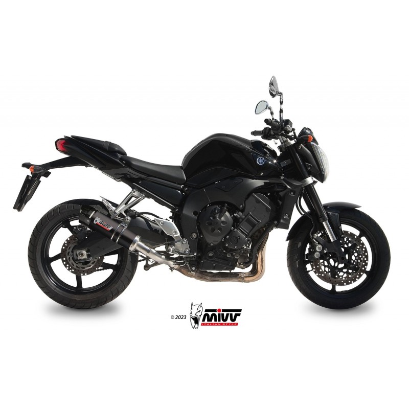 TERMINALE MIVV GP YAMAHA FZ1 2006-2015, DEKAT BLACK/CARBONIO