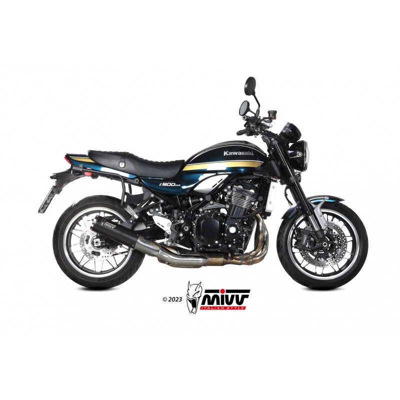 EXHAUST MIVV HR-1 KAWASAKI Z 900 RS 2018-2020, APPROVED BLACK
