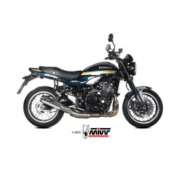 EXHAUST MIVV HR-1 KAWASAKI Z 900 RS 2021-2024, APPROVED STEEL LUCIDO