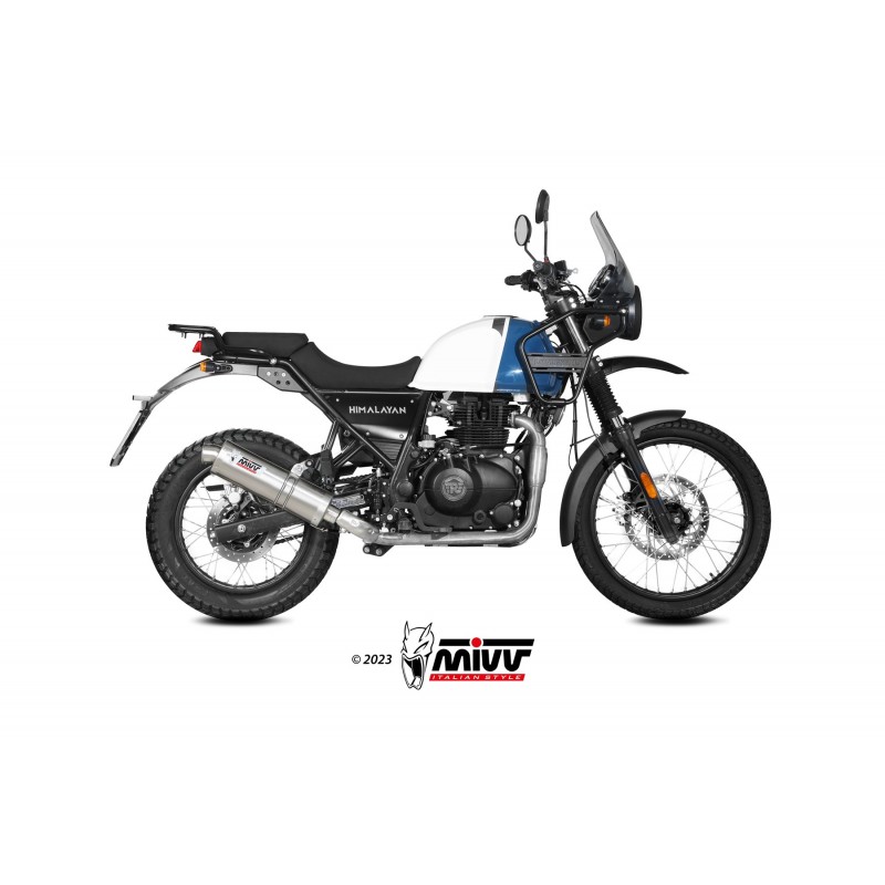 TERMINALE MIVV OVALE ROYAL ENFIELD HIMALAYAN 411 2021-2024, DEKAT ACCIAIO