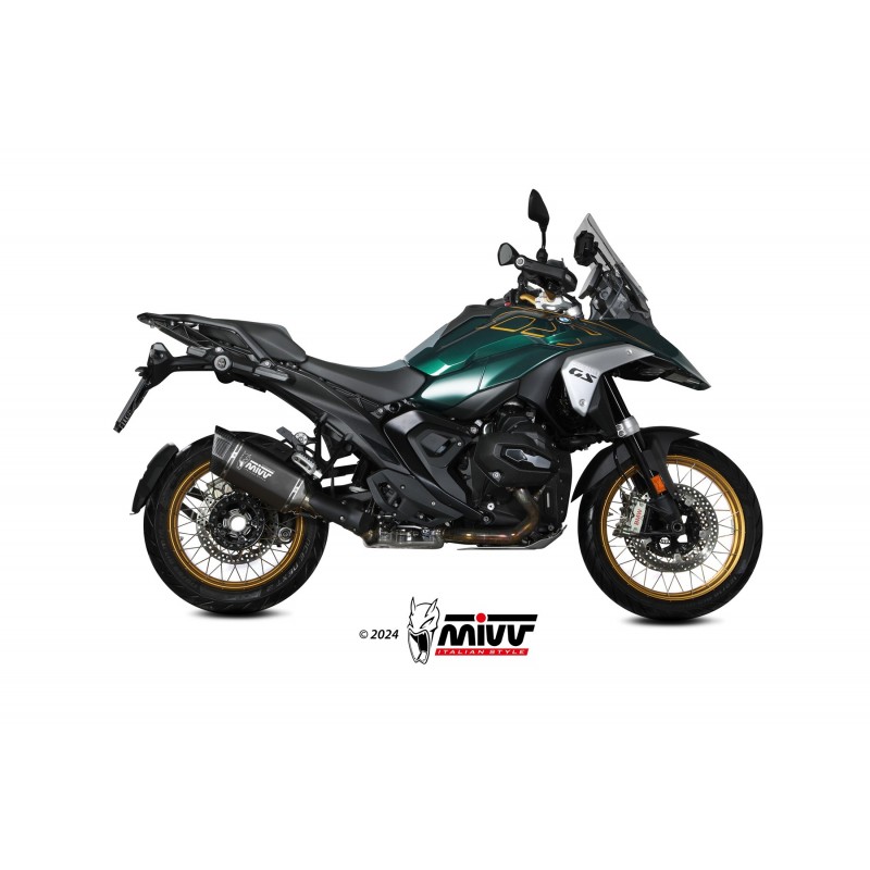 EXHAUST MIVV SR-1 BMW R 1300 GS 2023-2025 (EURO 5+), APPROVED TITANIUM BLACK/CARBON