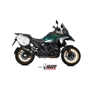 TERMINALE MIVV SR-1 BMW R 1300 GS 2023-2025 (EURO 5+), OMOLOGATO TITANIO BLACK/CARBONIO