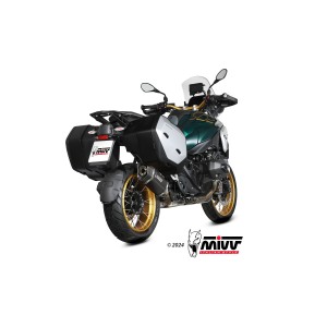 TERMINALE MIVV SR-1 BMW R 1300 GS 2023-2025 (EURO 5+), OMOLOGATO TITANIO BLACK/CARBONIO
