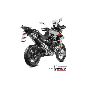 TERMINALE MIVV DAKAR TRIUMPH TIGER 900 GT PRO 2024-2025 (EURO 5+), OMOLOGATO BLACK