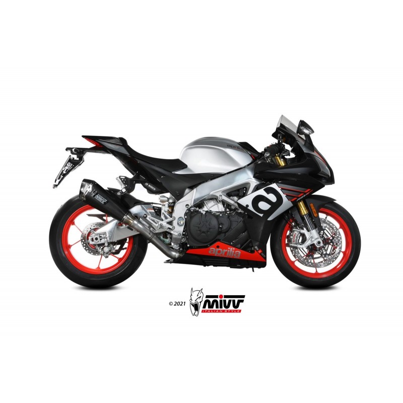 EXHAUST MIVV DELTA RACE APRILIA RSV4 RR 2017-2020, DEKAT CARBON