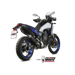 TERMINALE MIVV OVALE YAMAHA TENERE 700 2021-2024, OMOLOGATO BLACK