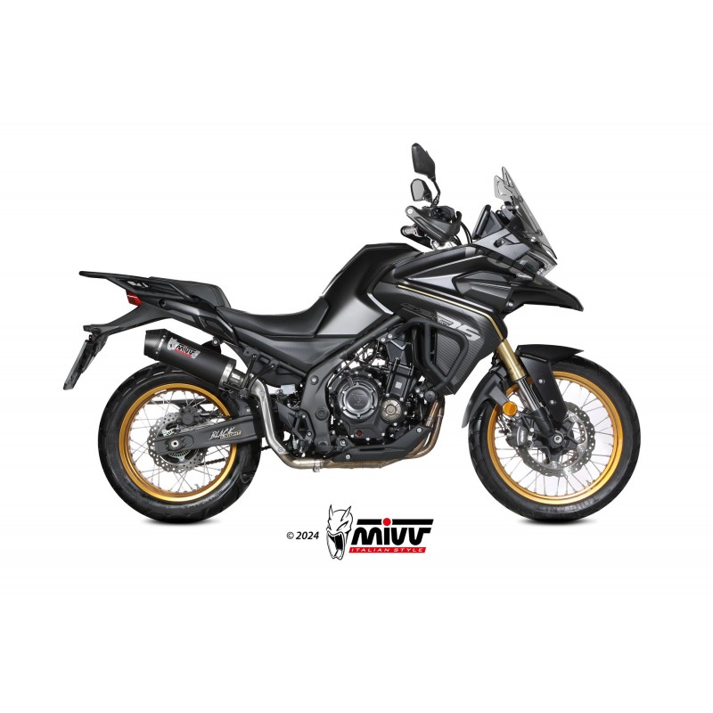 EXHAUST MIVV OVALE VOGE VALICO 900 DSX 2024, APPROVED BLACK