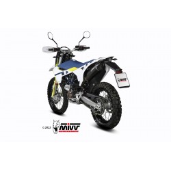 EXHAUST MIVV STR1 HUSQVARNA 701 SUPERMOTO 2021-2024, DEKAT BLACK/CARBON