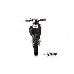 EXHAUST MIVV STR1 KTM 690 SMC R 2021-2024, DEKAT BLACK/CARBON