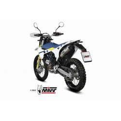 EXHAUST MIVV STR1 HUSQVARNA 701 ENDURO 2021-2024, DEKAT STEEL/CARBON