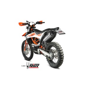 TERMINALE MIVV STR1 KTM 690 ENDURO R 2021-2024, DEKAT ACCIAIO/CARBONIO