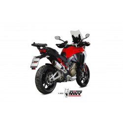 EXHAUST MIVV SUONO DUCATI MULTISTRADA V4 2021-2024, APPROVED STEEL/CARBON