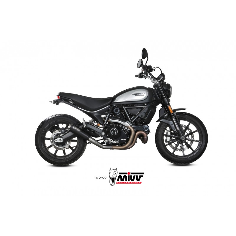 EXHAUST MIVV X-M1 DUCATI SCRAMBLER ICON 800 2021-2022, NOT APPROVED BLACK