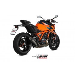 EXHAUST MIVV X-M5 KTM 1290 SUPER DUKE R 2021-2024, APPROVED TITANIUM/CARBON