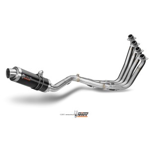 IMPIANTO DI SCARICO COMPLETO MIVV GP HONDA CB 650 F 2014-2016, DEKAT BLACK/CARBONIO