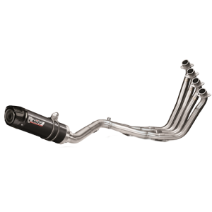 IMPIANTO DI SCARICO COMPLETO MIVV GP HONDA CB 650 F 2014-2016, DEKAT BLACK/CARBONIO