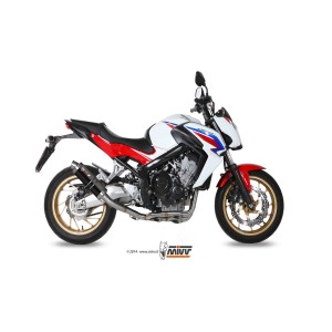 MIVV GP COMPLETE EXHAUST SYSTEM HONDA CB 650 F 2017-2018, DEKAT BLACK/CARBON
