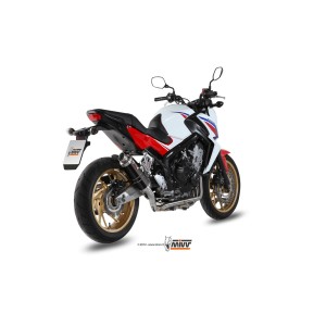 MIVV GP COMPLETE EXHAUST SYSTEM HONDA CB 650 F 2017-2018, DEKAT BLACK/CARBON