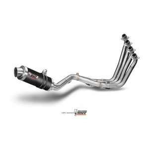 IMPIANTO DI SCARICO COMPLETO MIVV GP HONDA CB 650 F 2014-2016, DEKAT BLACK/CARBONIO