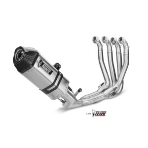 COMPLETE EXHAUST SYSTEM MIVV SPEED EDGE KAWASAKI ZX-10R 2011-2015, STEEL/CARBON