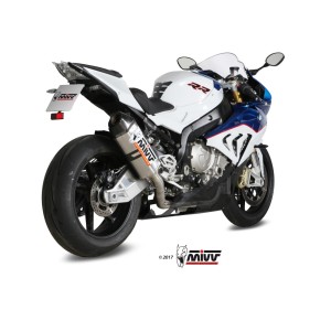 IMPIANTO DI SCARICO COMPLETO MIVV SPEED EDGE BMW S 1000 RR 2015-2018, ACCIAIO/CARBONIO