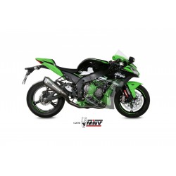 IMPIANTO DI SCARICO COMPLETO MIVV DELTA RACE KAWASAKI ZX-10R 2016-2020, FULL TITANIO/CARBONIO