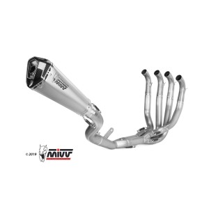 MIVV DELTA RACE COMPLETE EXHAUST SYSTEM KAWASAKI ZX-10R 2016-2020, FULL TITANIUM/CARBON