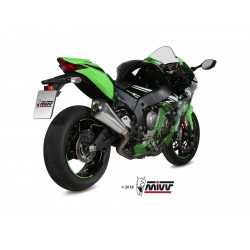 IMPIANTO DI SCARICO COMPLETO MIVV DELTA RACE KAWASAKI ZX-10R 2016-2020, ACCIAIO/CARBONIO