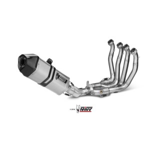 IMPIANTO DI SCARICO COMPLETO MIVV SPEED EDGE YAMAHA R1 2015-2019, ACCIAIO/CARBONIO