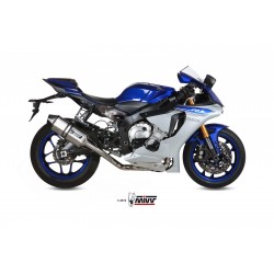 IMPIANTO DI SCARICO COMPLETO MIVV SPEED EDGE YAMAHA R1 2020-2024 , ACCIAIO/CARBONIO