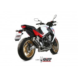 IMPIANTO DI SCARICO COMPLETO MIVV GP PRO HONDA CB 650 F 2017-2018, DEKAT BLACK