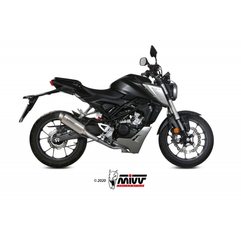 MIVV GP PRO FULL EXHAUST SYSTEM HONDA CB 125 R 2018-2020, DEKAT TITANIUM