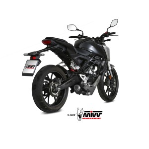 MIVV MK3 COMPLETE EXHAUST SYSTEM HONDA CB 125 R 2018-2020, BLACK