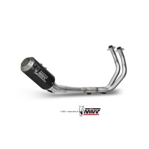 MIVV MK3 FULL EXHAUST SYSTEM YAMAHA MT-07 2018-2020, CARBON HIGH MOUNT